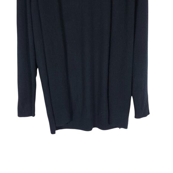 Nordstrom Collection Womens Black Open Front Cashmere Cardigan Large Classic Fit - Picture 5 of 12